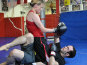 Pro-boxerMercedes and Professor Hendricks practice ground fighting
