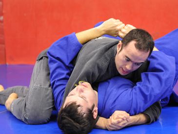 Prof. Hendricks teaches grappling techniques