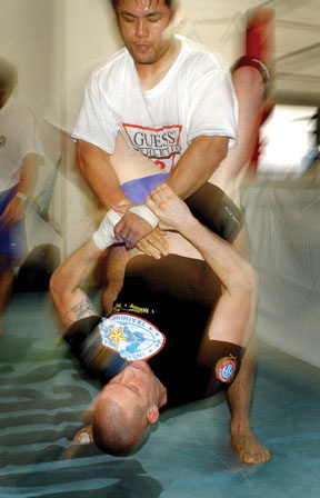 Pancrase USA fighter Nate Marquardt training in Japan