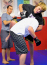 Professor Billy Hendricks observes teen MMA training