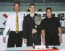 Manager Will Hendricks, King of Pancrase Nate Marquardt, trainer Billy Hendricks